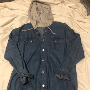 H&M Hooded Jean Jacket